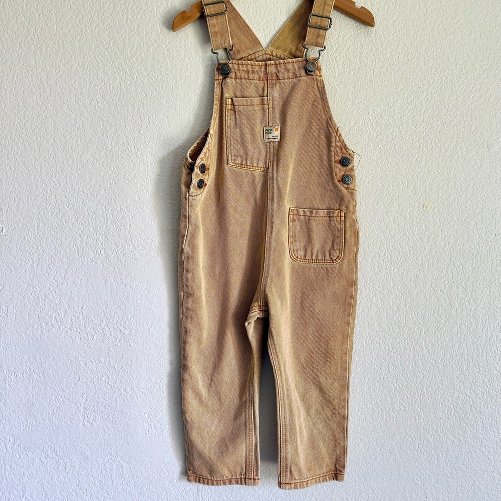 Zara Kids 2T-3T Tan Overalls